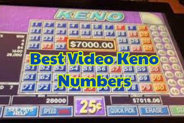 best keno numbers to play